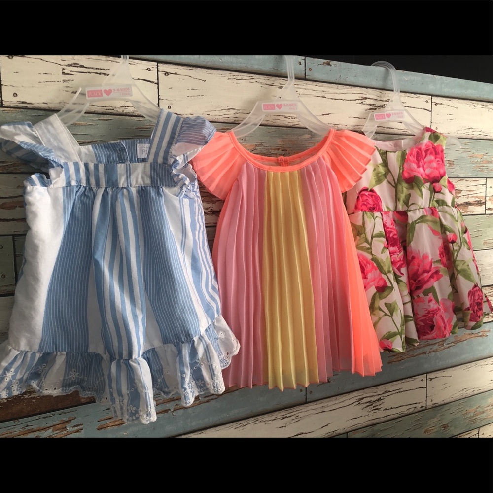 Bundle of baby girl dresses